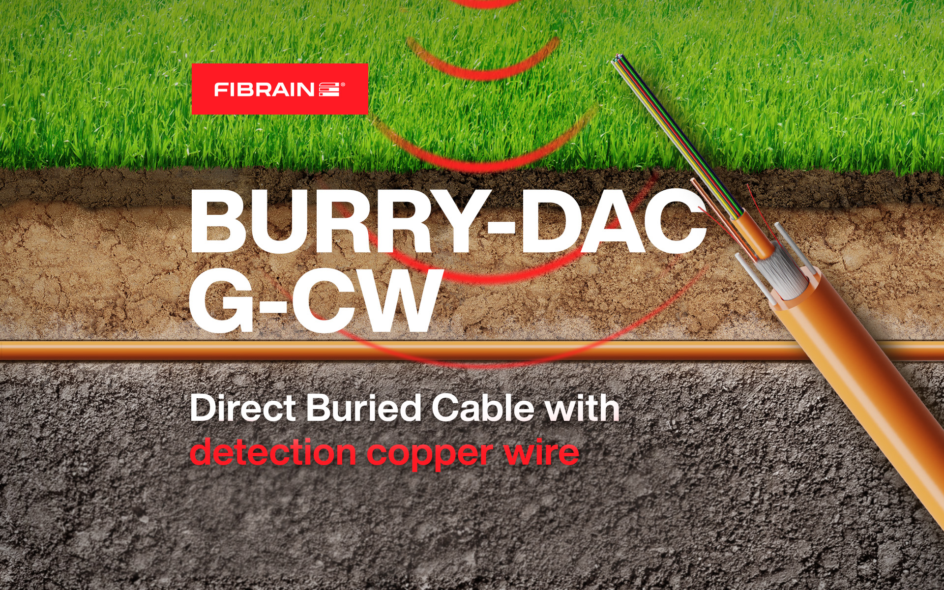 New cable design BURRY-DAC-G-CW for live fiber and dark fiber detection!