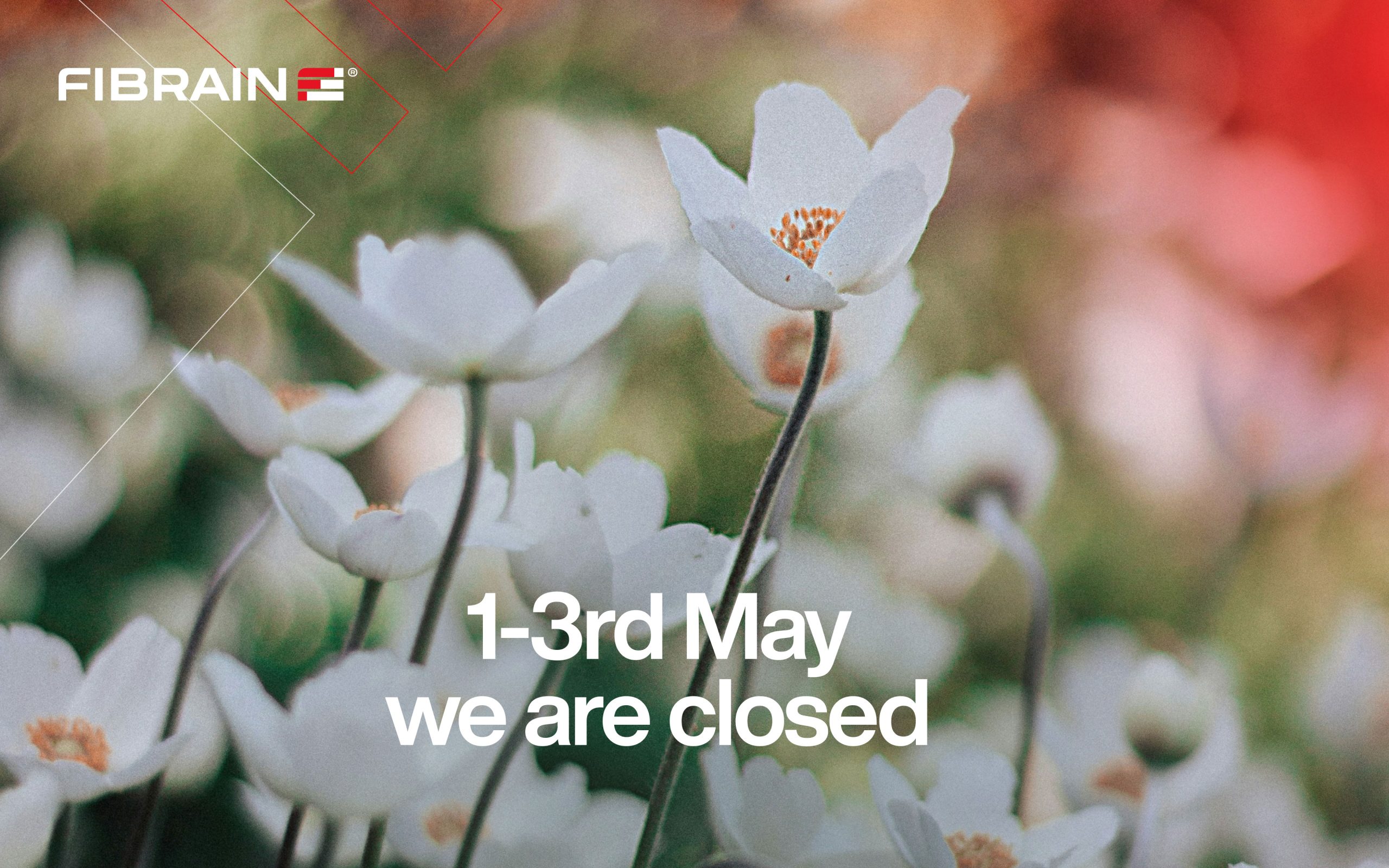 FIBRAIN is closed on 1-3rd May
