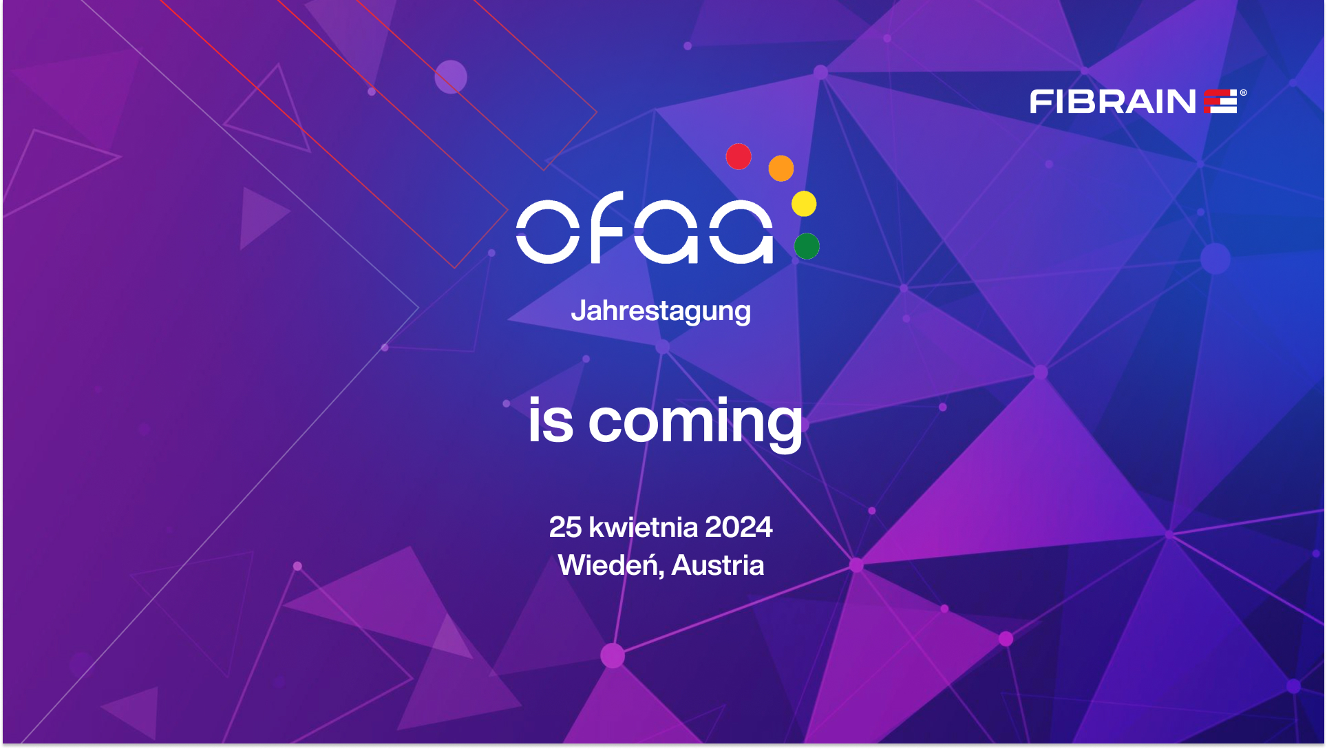 FIBRAIN looks forward to meeting up with you at OFAA Jahrestagung 2024 in Austria!